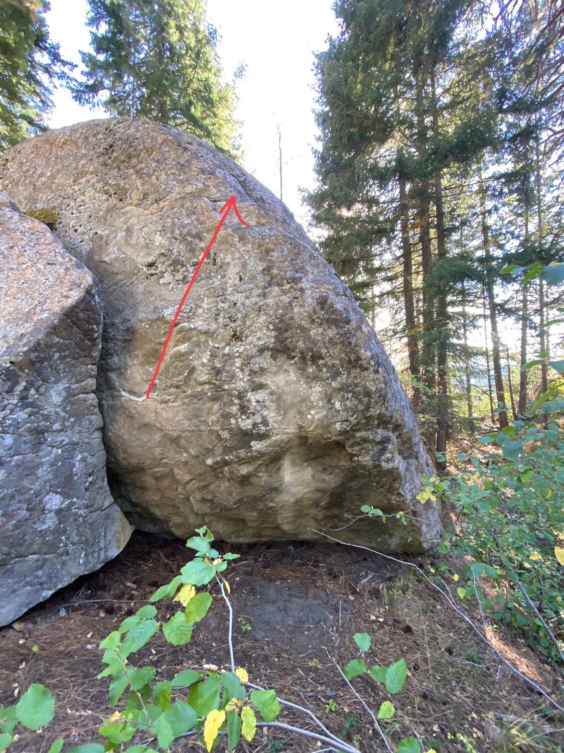 Photo of UFO and Goodbye Flake Boulders